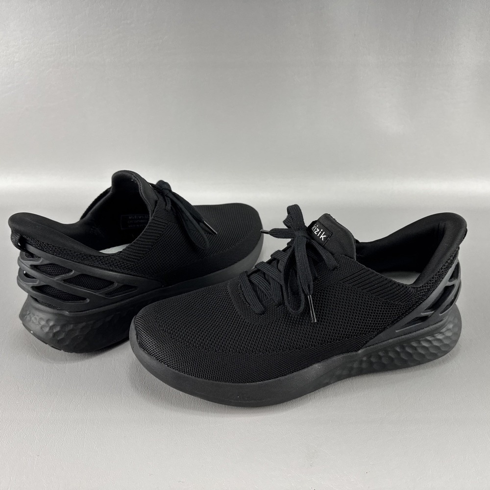 Kizik Athens Blackout Shoes Mens Sz 9 Womens 10.5 Minimalist Normcore Hands Free